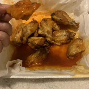 This skin was count as 10 and I asked for crispy. Chicken taste chewy and too juicy for my taste.