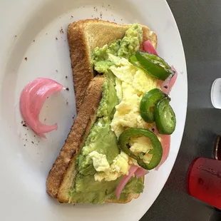 Hungry Hippy w/o tomatoes, add jalapeños