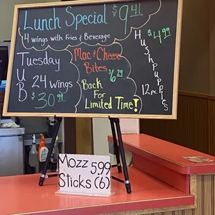 Different specials as of 5/9/2023