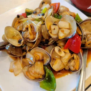 Clam in black bean sauce