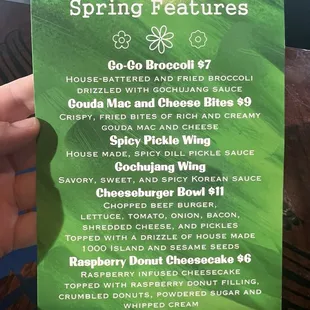 Spring specials