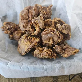 Fried chicken livers