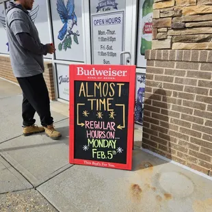 Outside sign