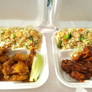 Try Teriyaki wings or Honey BBQ wings! Yummy!!!:))