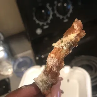 This was supposed to be powered ranch. Where&apos;s the meat? Overly fried, dry wings