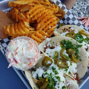 The tacos were great.