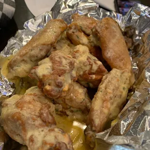 Garlic Parmesan wings