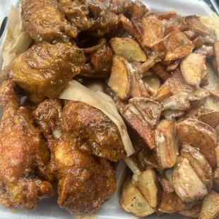 fried chicken wings, chicken, chicken wings and fried chicken, fried chicken, bbq chicken, chicken wings, poultry, food, bbq wings