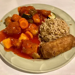 Sweet and sour chicken.