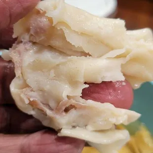 Wonton Soup is missing pork