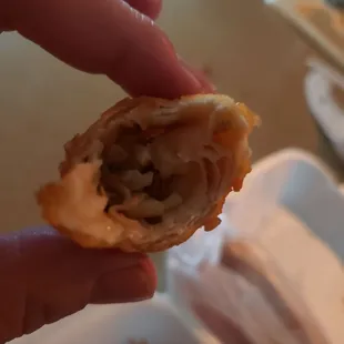 Eggroll, next to nothing inside