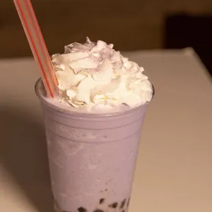 Taro boba tea