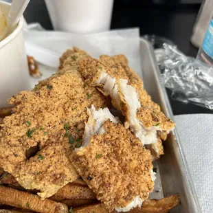 2 piece/ fries Catfish