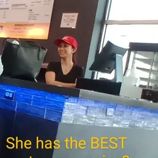 This lady was just a JOY. She has the best customer service EVER....