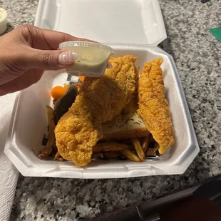 The tarter sauce they thought I was giving them extra for