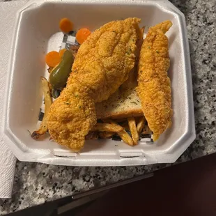 The fried fish I asked for extra crispy