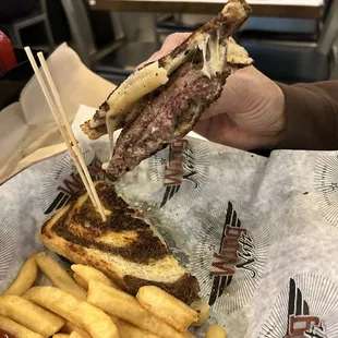 Payment and fries