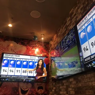 TVs throughout