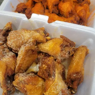 Pit Style and Garlic Parmesan traditional wings