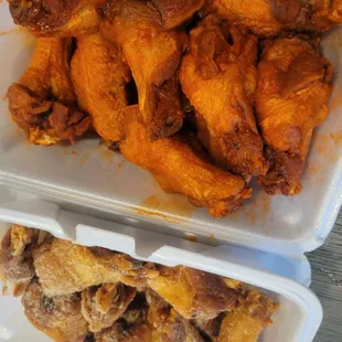 Pit Style and Garlic Parmesan traditional wings