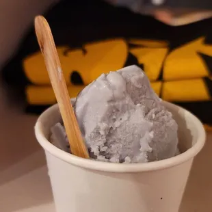 Blue Hawaii ice cream.. made with coconut cream!