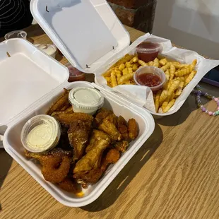This is the leftovers my wife and I will be eating tonight after spending $60!!!