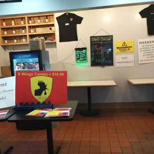 t - shirts on display in a store