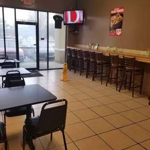 the inside of the restaurant