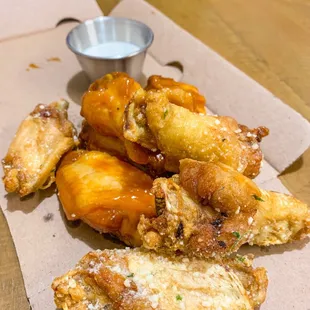 Garlic Parmesan Wings (@paigeeatshouston on IG)