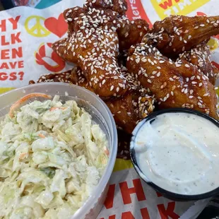 Gotchu dang chicken with slaw