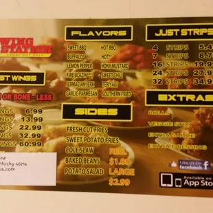Updated menu...