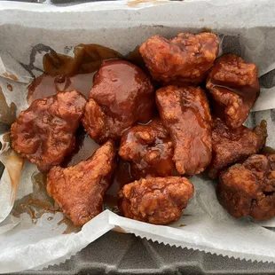 10 Boneless Honey BBQ wings