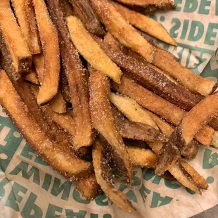 Salty wings and fries