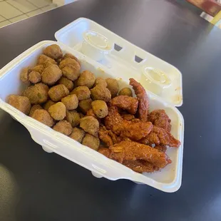 Food was very tasty with lots of flavor.  The friendly staff was on point with my order and got me in and out quick!!!