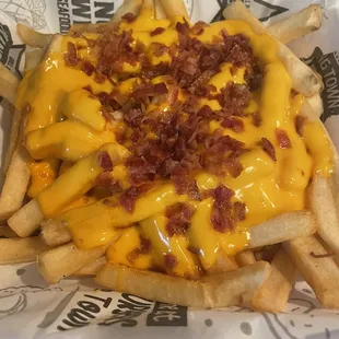 Cheddar Fries with Bacon