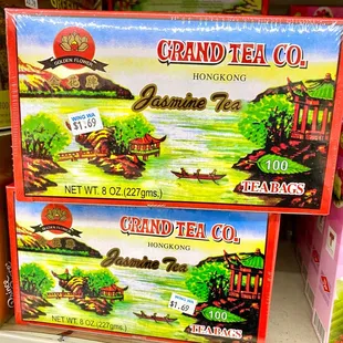 a display of grandteaa tea