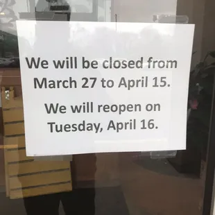 Just a heads-up.