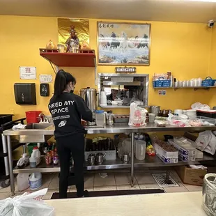 Front desk, where you order