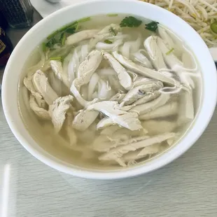 Shredded Chicken Ho Fun Soup