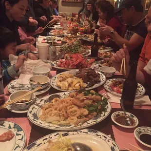 Ordered food for Chinese New Year from wing wash see the groups they enjoyed so much thanks wing wah