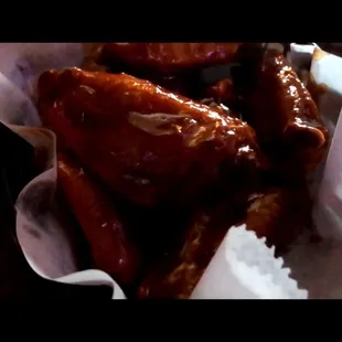 chicken wings and fried chicken, food