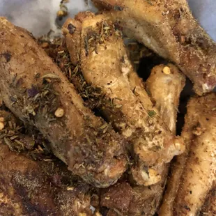 Wings with Jamaican Jerk dry rub