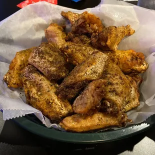 Wings with Caribbean Jerk dry rub