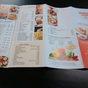 Great  Fresh fruit smoothies 3 bucks