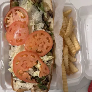 Veggie Philly Sandwich with Fries &amp; Drink