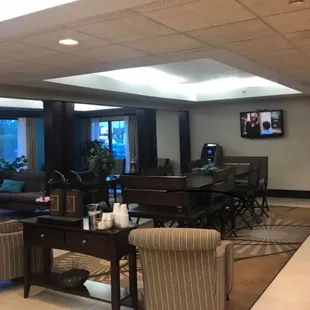 Part of the lobby... They had many nice seating areas some open and some semi private