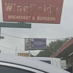 a sign for wingfield&apos;s