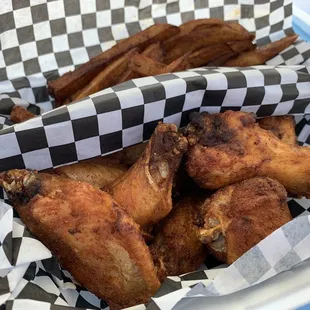 Datil dry rub + old bay fries