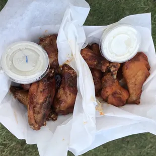 Teriyaki and Buffalo Wings