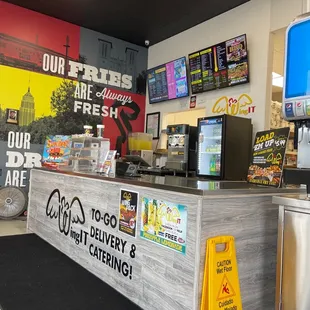 The front counter  Food was great